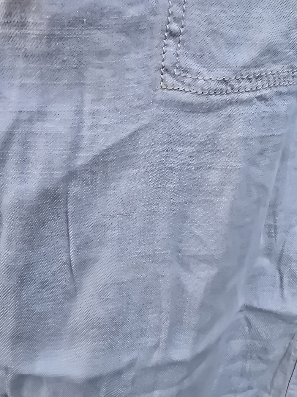 American Eagle Light Pink Drawstring Wide Leg Linen Pants Size 6 - Picture 6 of 14